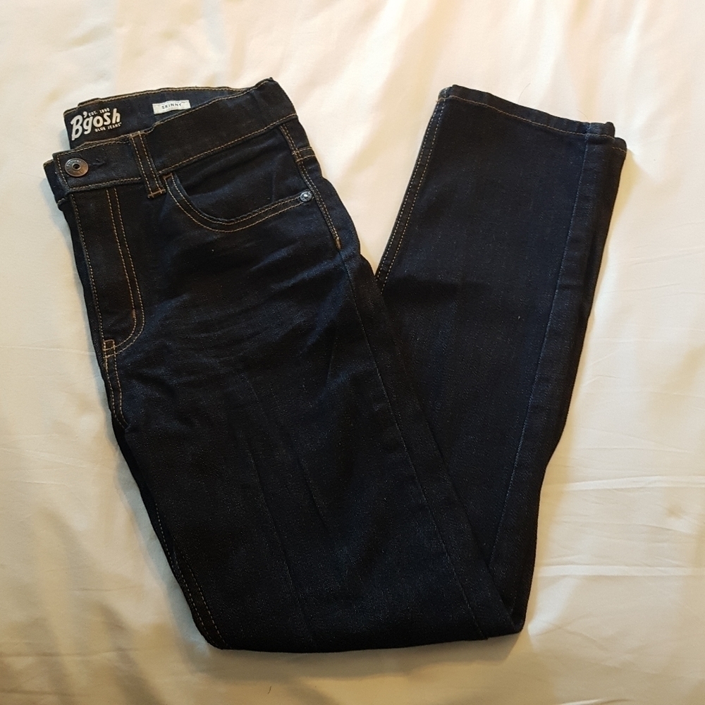 Oshkosh B'Gosh boy size 10 Skinny dark wash jeans EUC or better